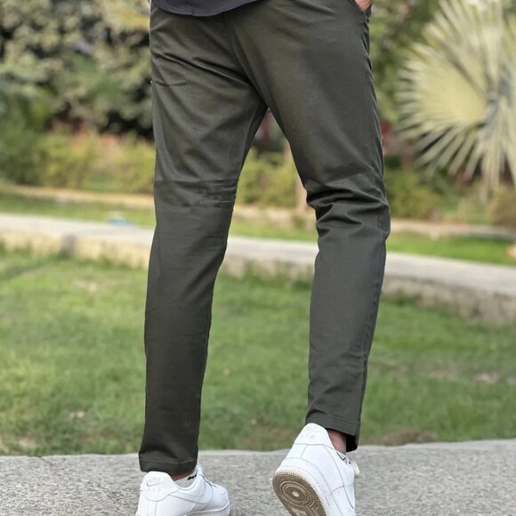 H&M Straight Men's Green Pants - Picture 6 of 8